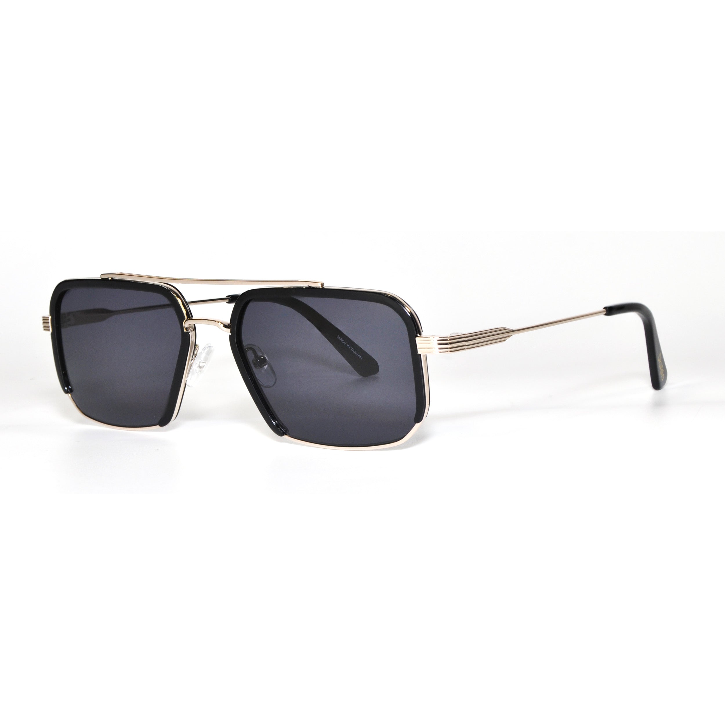 DiaVista® INKWELL Limited Edition Ultra-Performance Aviation Flight Frame | Unisex Aviator Sunglasses | Tactical Light Gold/Black Frame | NIRTECH® Non-Polarized Lenses (Model #: G2098-C1) | Patented Lens Technology with 100% UVA/UVB Protection