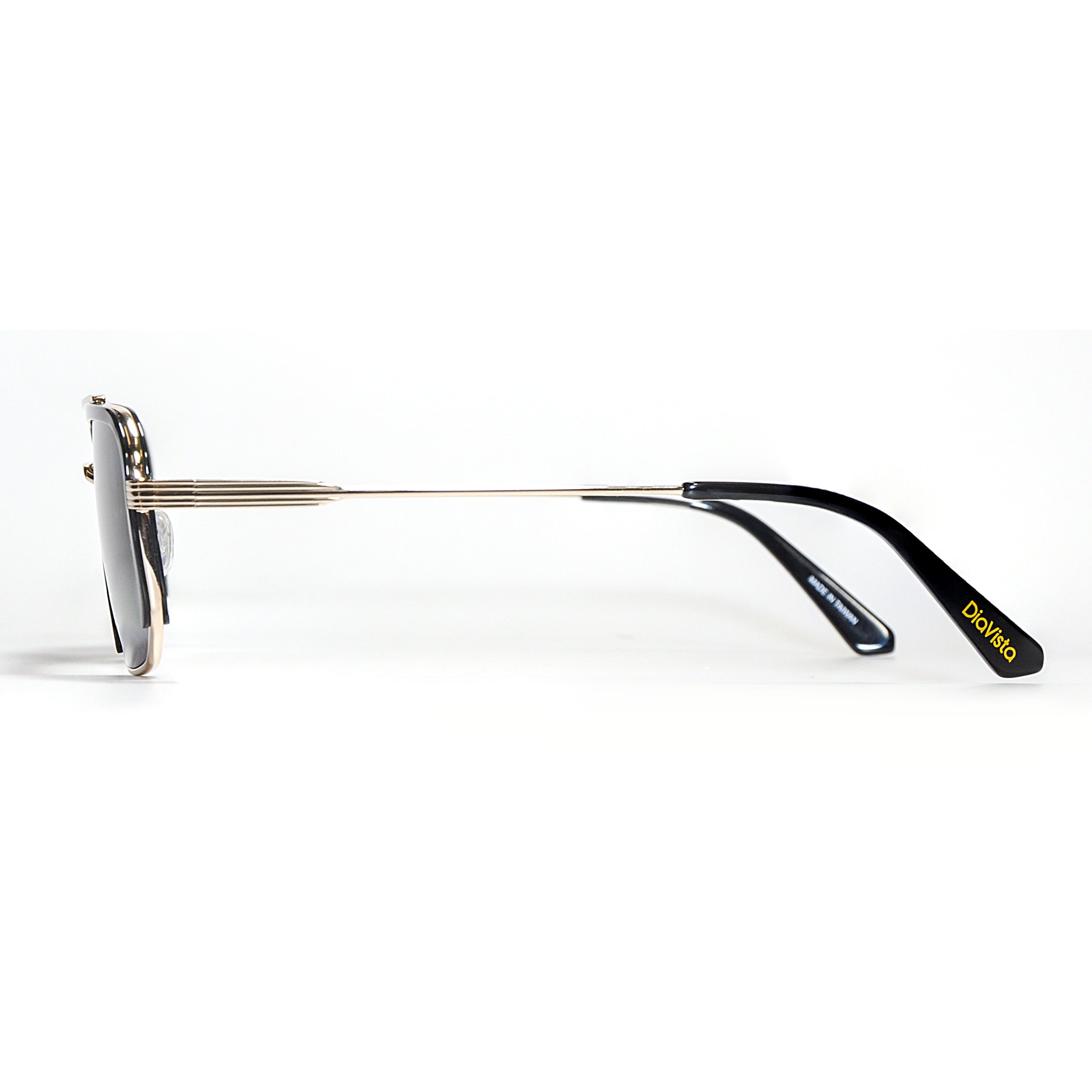 DiaVista® INKWELL Limited Edition Ultra-Performance Aviation Flight Frame | Unisex Aviator Sunglasses | Tactical Light Gold/Black Frame | NIRTECH® Non-Polarized Lenses (Model #: G2098-C1) | Patented Lens Technology with 100% UVA/UVB Protection