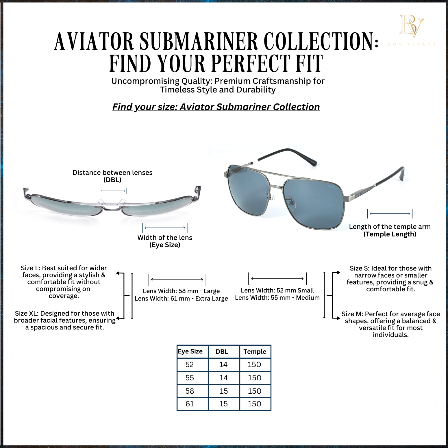 Bon Vivant XL High-Performance Unisex Aviator Sunglasses | Navy Blue Black Frame | Non-Polarized Gray Lenses (Model #: 219080-C205) | Lightweight Titanium, Anti-Reflective Coating, Spring Hinges, 100% UVA/UVB Protection, Durable B Titanium Frame